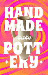 Handmade Pottery Ad with Clay Pot