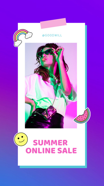 Template di design Summer Online Sale of Trendy Wear TikTok Video