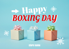 Wishes on Boxing Day with Colorful Gifts