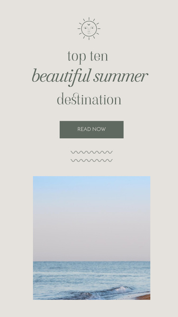 Ton Ten Beautiful Summer Destination Instagram Story Πρότυπο σχεδίασης