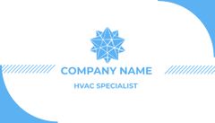 HVAC Specialist's Simple Blue and White Ad
