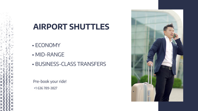 Template di design Variety Of Airport Shuttles Offer Full HD video