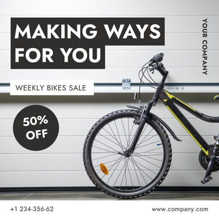 Bicycle Weekly Discount Offer Instagram Design Template