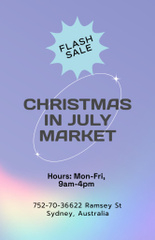 Christmas Flash Sale in July With Snowman In Hat