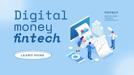 Digital Money Services Full HD video Tasarım Şablonu