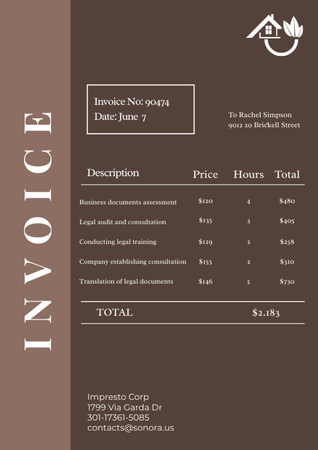Hardware Store Invoice Invoice – шаблон для дизайна