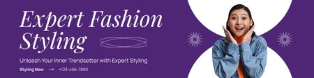 Become an Expert in Fashion Styling LinkedIn Cover Design Template