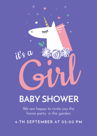 Baby Shower Announcement with Hands holding Heart Invitation – шаблон для дизайну