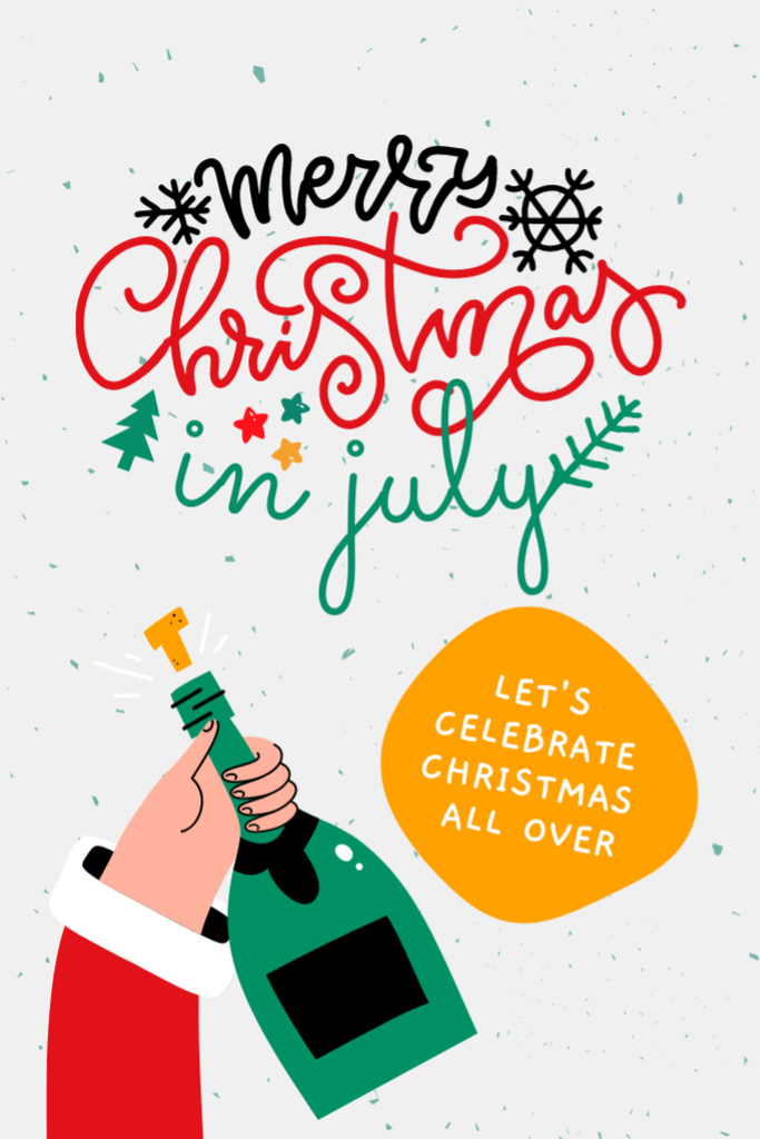 Engaging in the Joyful Traditions of a July Yuletide Flyer 4x6in – шаблон для дизайну