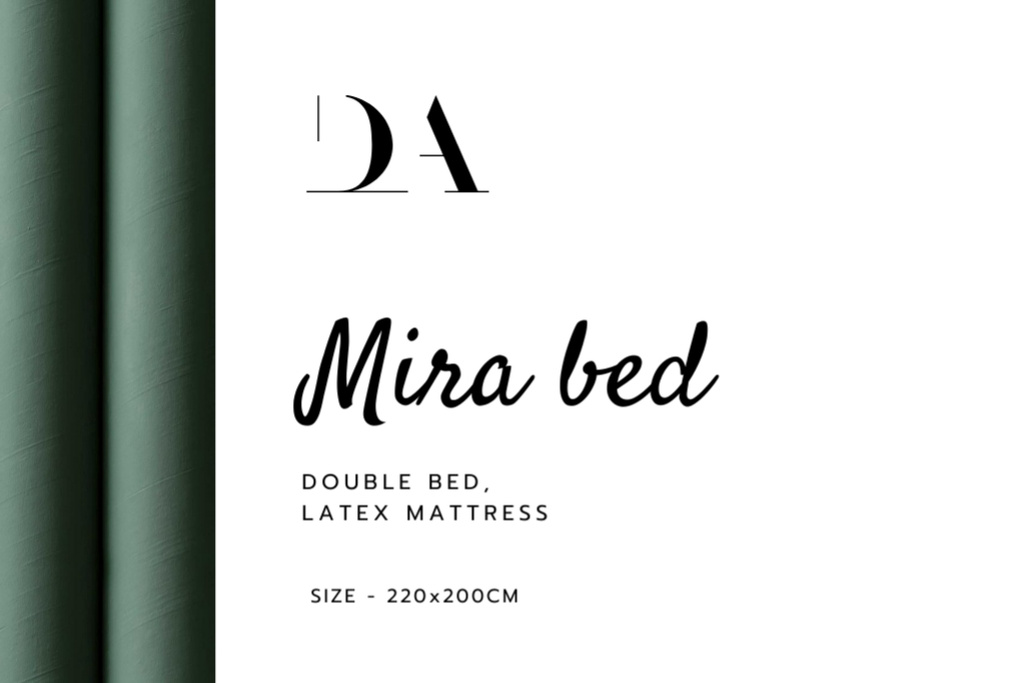 Plantilla de diseño de Bedroom furniture retailer contacts Label 