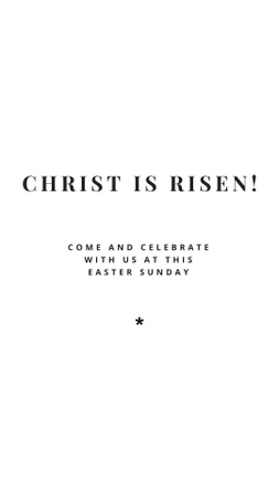 Easter Holiday Celebration Announcement Instagram Story Modelo de Design
