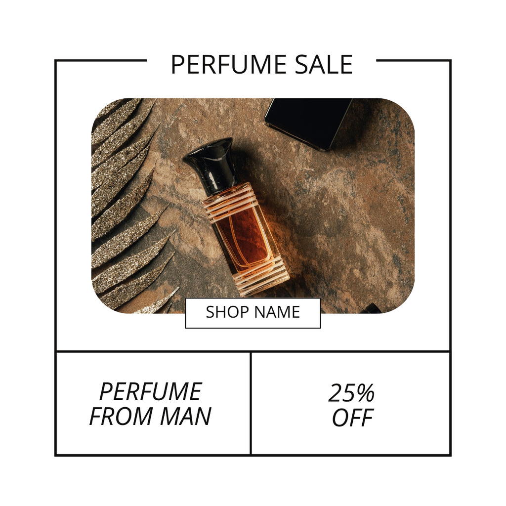 Perfumery Sale Announcement Instagram Design Template