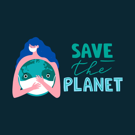 環境保護のための環境組織 Instagramデザインテンプレート