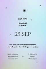 Bible Study Session Announcement With Stars And Gradient