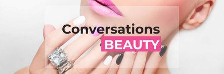 Beauty conversations Ad Email headerデザインテンプレート