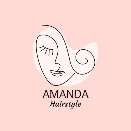 Plantilla de diseño de Hair Salon Services Offer Logo 