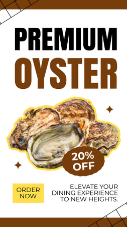 Ad of Discount on Premium Oyster Instagram Story Design Template
