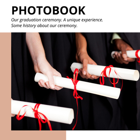 Plantilla de diseño de álbum de graduación Photo Book 