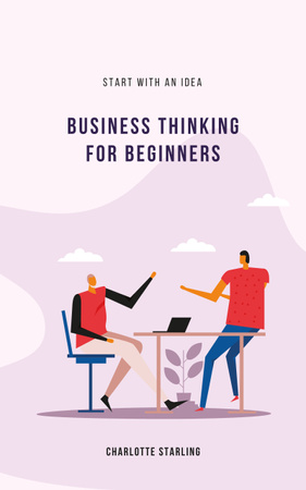 Template di design Beginner Businessman's Guide Book Cover