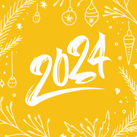 Platilla de diseño New Year Holiday Greeting with Toys Animated Post