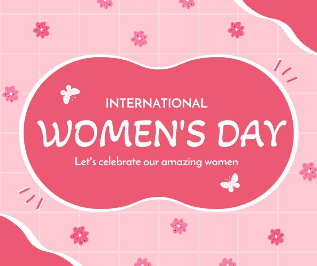 Inspiration for International Women's Day Celebration Facebook Šablona návrhu