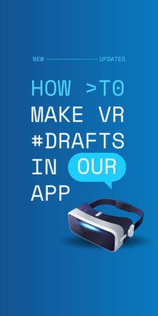 Platilla de diseño Startup Idea with modern VR equipment Graphic
