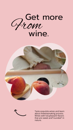 Wine Tasting Announcement Instagram Video Story Modelo de Design