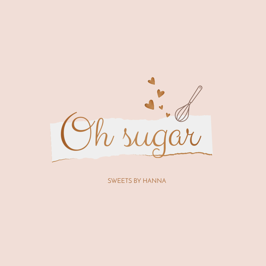 Cute Store of Sweets Offer Logo Tasarım Şablonu