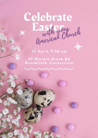 Easter Holiday Celebration Announcement Invitation Šablona návrhu