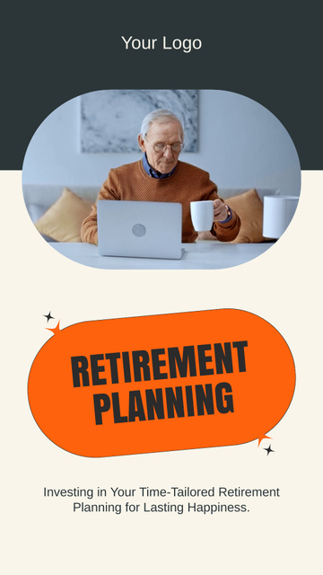 Ontwerpsjabloon van Instagram Video Story van Offer of Retirement Planning Consulting