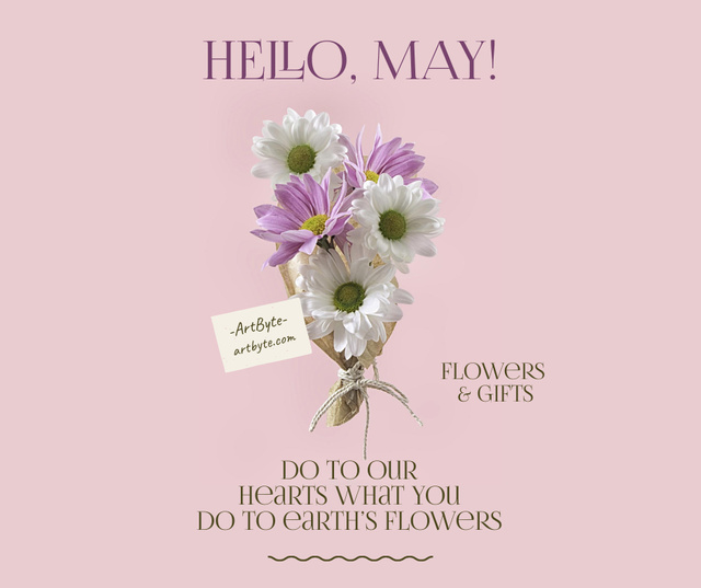 May Day Celebration Announcement Facebook Design Template