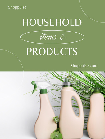 Platilla de diseño Minimalistic Ad of Household Products Store Poster 36x48in