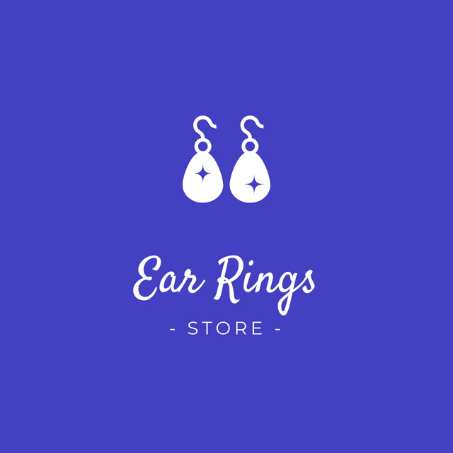 Earrings Store Ad Logo – шаблон для дизайна