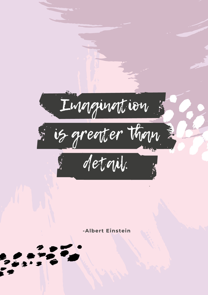 Imagination Quote on Glitter Poster – шаблон для дизайну
