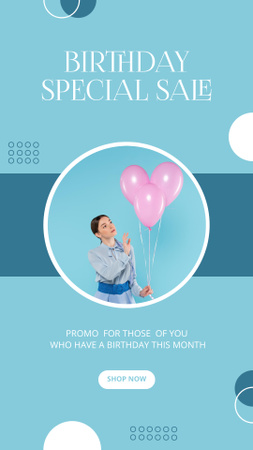 Birthday Special Sale Instagram Story Design Template