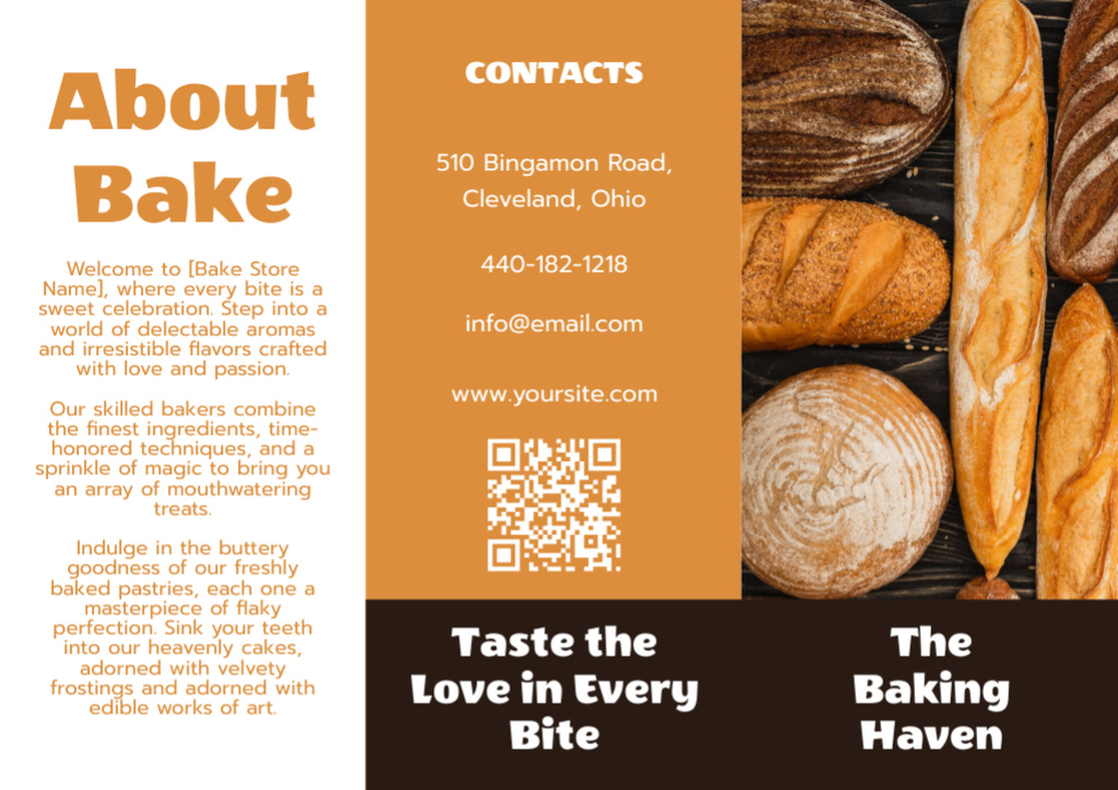 Plantilla de diseño de Bread Sale by Bakery Brochure 