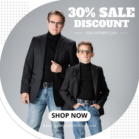 Father's Day Men's Fashion Sale Instagram Design Template