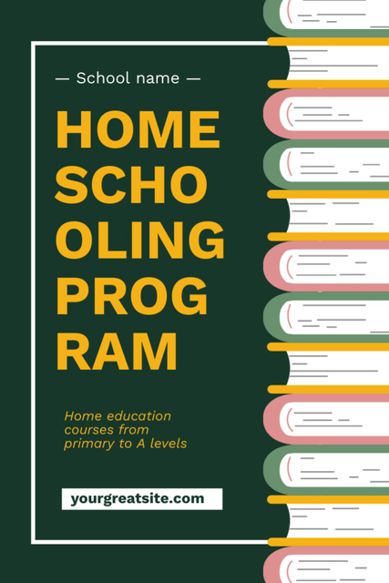 Discover the Dynamic Home Education Flyer 4x6in Πρότυπο σχεδίασης