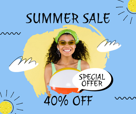 Ontwerpsjabloon van Facebook van Special Summer Sale
