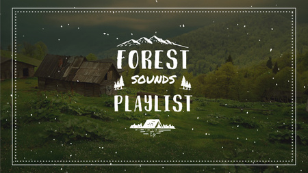Plantilla de diseño de Nature Sounds Ad  Scenic Mountain View Youtube Thumbnail 