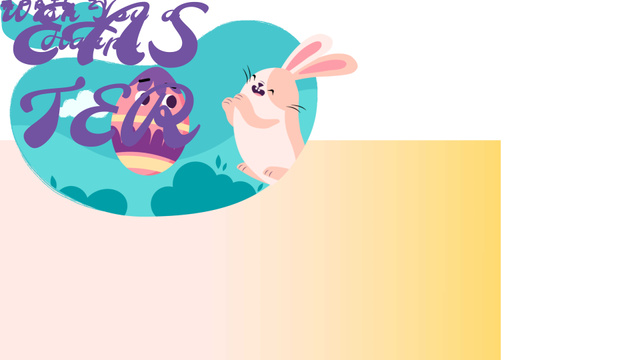 Easter Bunny catching Egg Full HD video – шаблон для дизайна
