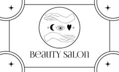 Loyalty Program by Beauty Salon in Simple Black and White Layout