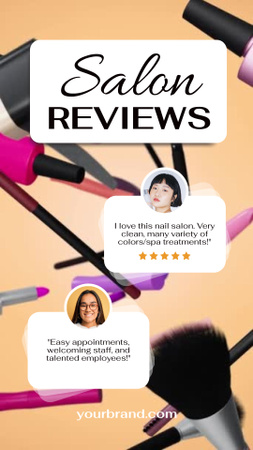 Beauty Salon Reviews From Customers TikTok Video Design Template