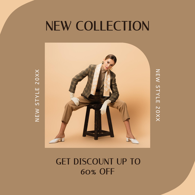 Modèle de visuel Refined Apparel Collection Sale Promotion - Instagram