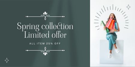 Limited Edition Spring Sale Collection Twitter Design Template