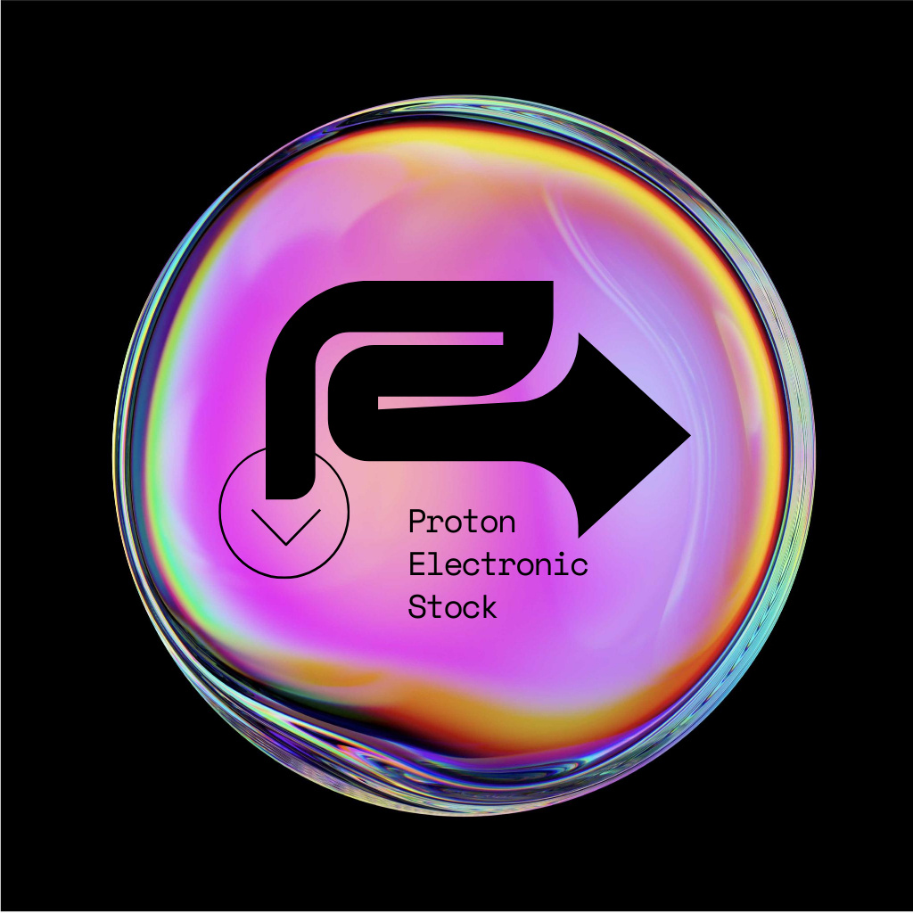 Plantilla de diseño de Store Emblem with Abstract Bubble Logo 