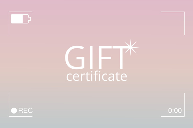 Special Offer with Viewfinder Gift Certificate – шаблон для дизайна