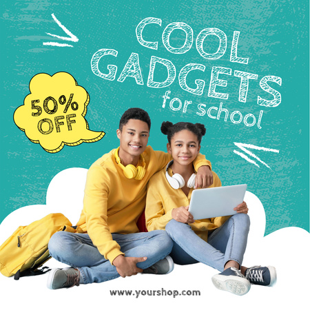 Back to School Sale Announcement Instagram AD Tasarım Şablonu