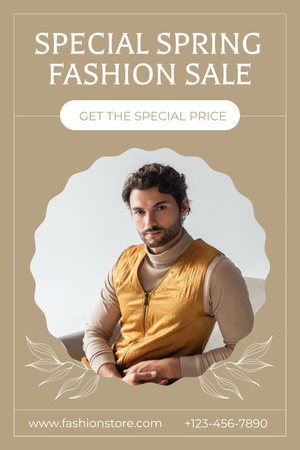 Special Spring Sale for Men Pinterest – шаблон для дизайну