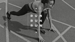 Citation with Woman on Running Start